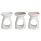 Wax Melt Burner Teardrop 3 Assorted Pink, White, Grey Wax Melt Burner Teardrop 3 Assorted Pink, White, Grey