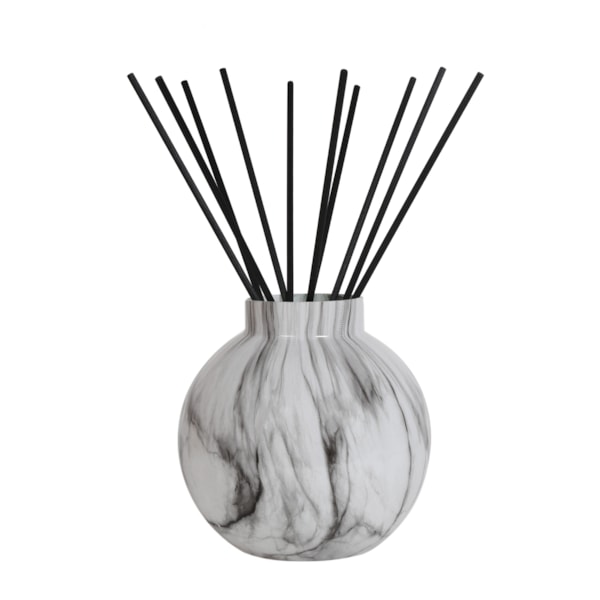 Noir Marble Large Glass Reed Diffuser Bottle & 50 Fibre Reeds Noir Marble Large Glass Reed Diffuser Bottle & 50 Fibre Reeds