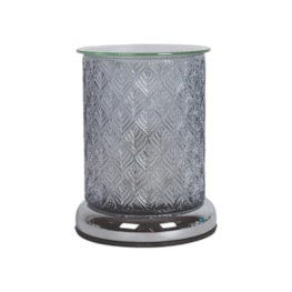 Electric Wax Melter Touch - Grey Glass Leaf 16cm Electric Wax Melter Touch - Grey Glass Leaf 16cm