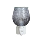 Wax Melter Plug In - Grey Glass Leaf 12cm Wax Melter Plug In - Grey Glass Leaf 12cm