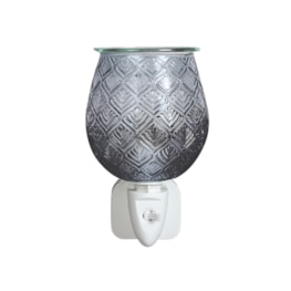 Wax Melter Plug In - Grey Glass Leaf 12cm Wax Melter Plug In - Grey Glass Leaf 12cm