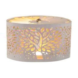 Carousel Shade Metal Silhouette – White & Gold Tree of Life 13cm