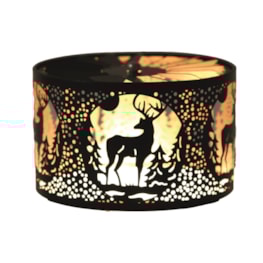 Carousel Shade Metal Silhouette - Black & Gold Stag 13cm Carousel Shade Metal Silhouette - Black & Gold Stag 13cm