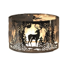 Carousel Shade Metal Silhouette - Silver Stag 13cm Carousel Shade Metal Silhouette - Silver Stag 13cm