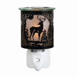Wax Melter Plug In - Black & Gold Silhouette Stag 13cm Wax Melter Plug In - Black & Gold Silhouette Stag 13cm