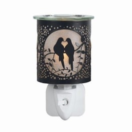 Wax Melter Plug In - Black & Gold Silhouette Doves 13cm Wax Melter Plug In - Black & Gold Silhouette Doves 13cm