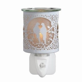 Wax Melter Plug In - White & Gold Silhouette Doves 13cm Wax Melter Plug In - White & Gold Silhouette Doves 13cm