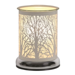 Electric Wax Melter Touch - White Silhouette Forest 17cm Electric Wax Melter Touch - White Silhouette Forest 17cm