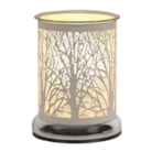 Electric Wax Melter Touch - White Silhouette Forest 17cm Electric Wax Melter Touch - White Silhouette Forest 17cm