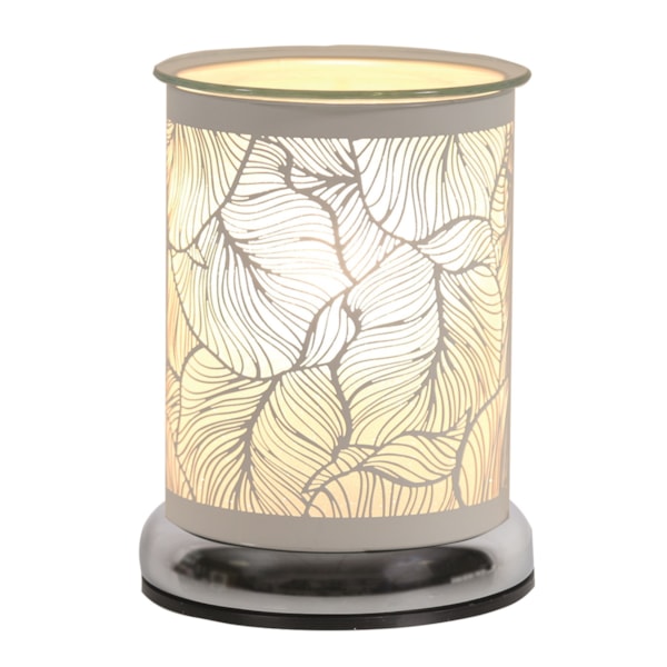 Electric Wax Melter Touch - White Silhouette Botanicals 17cm Electric Wax Melter Touch - White Silhouette Botanicals 17cm