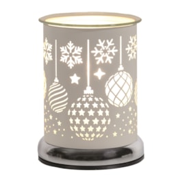 Electric Wax Melter Touch - White Silhouette Baubles 17cm Electric Wax Melter Touch - White Silhouette Baubles 17cm