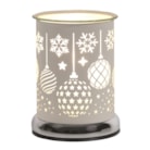 Electric Wax Melter Touch - White Silhouette Baubles 17cm Electric Wax Melter Touch - White Silhouette Baubles 17cm