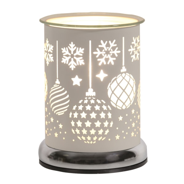 Electric Wax Melter Touch - White Silhouette Baubles 17cm Electric Wax Melter Touch - White Silhouette Baubles 17cm