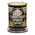 Electric Wax Melter Touch - Black Silhouette Merry Christmas 17cm Electric Wax Melter Touch - Black Silhouette Merry Christmas 17cm