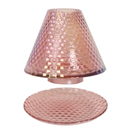 Jar Shade & Tray Set - Pink Lustre Jar Shade & Tray Set - Pink Lustre