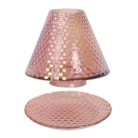 Jar Shade & Tray Set - Pink Lustre Jar Shade & Tray Set - Pink Lustre