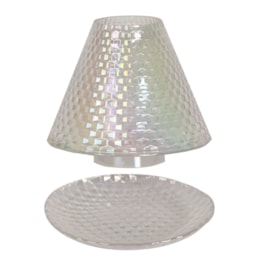 Jar Shade & Tray Set - Clear Lustre Jar Shade & Tray Set - Clear Lustre