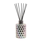 Silver Lustre Glass Reed Diffuser Bottle & 50 Fibre Reeds Silver Lustre Glass Reed Diffuser Bottle & 50 Fibre Reeds