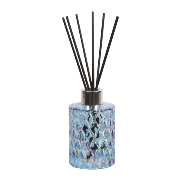 Blue Lustre Glass Reed Diffuser Bottle & 50 Fibre Reeds Blue Lustre Glass Reed Diffuser Bottle & 50 Fibre Reeds