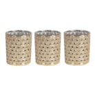 Champagne Lustre Set of 3 Tealight Votive Holder Champagne Lustre Set of 3 Tealight Votive Holder