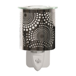 Wax Melter Plug In - Chrome Circles 13cm Wax Melter Plug In - Chrome Circles 13cm