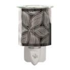Wax Melter Plug In - Chrome Floral 13cm Wax Melter Plug In - Chrome Floral 13cm