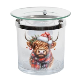 Festive Highland Cow Melter 10cm