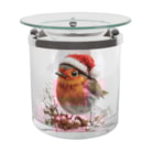 Tealight Wax Melter Festive Robin 10cm Tealight Wax Melter Festive Robin 10cm