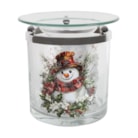 Tealight Wax Melter Festive Snowman 10cm