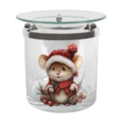 Tealight Wax Melter Festive Mouse 10cm Tealight Wax Melter Festive Mouse 10cm
