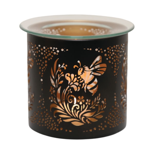 Tealight Wax Melter and Candle Holder - Black & Gold Bee 10.5cm Tealight Wax Melter and Candle Holder - Black & Gold Bee 10.5cm
