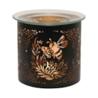Tealight Wax Melter and Candle Holder - Black & Gold Bee 10.5cm
