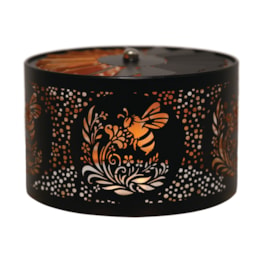 Carousel Shade Metal Silhouette - Black & Gold Bee 13cm Carousel Shade Metal Silhouette - Black & Gold Bee 13cm