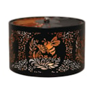 Carousel Shade Metal Silhouette - Black & Gold Bee 13cm