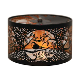 Carousel Shade Metal Silhouette - Black & Gold Bird 13cm