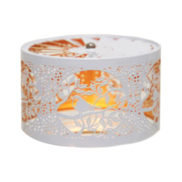 Carousel Shade Metal Silhouette - White & Gold Bird 13cm