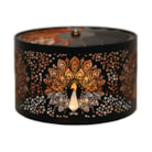 Carousel Shade Metal Silhouette - Black & Gold Peacock 13cm Carousel Shade Metal Silhouette - Black & Gold Peacock 13cm