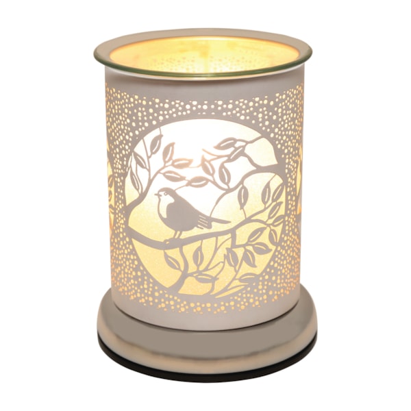 Electric Wax Melter Touch - White Silhouette Bird 17cm Electric Wax Melter Touch - White Silhouette Bird 17cm