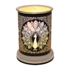 Electric Wax Melter Touch - Black Silhouette Peacock 17cm
