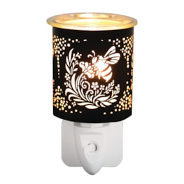 Wax Melter Plug In - Black & Gold Silhouette Bee 13cm Wax Melter Plug In - Black & Gold Silhouette Bee 13cm