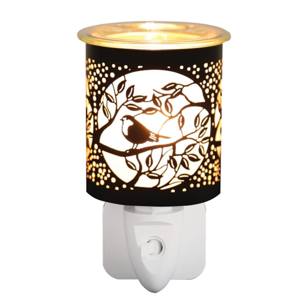 Wax Melter Plug In - Black & Gold Silhouette Bird 13cm Wax Melter Plug In - Black & Gold Silhouette Bird 13cm