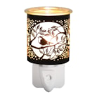 Wax Melter Plug In - Black & Gold Silhouette Bird 13cm