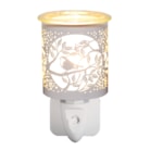 Wax Melter Plug In - White & Gold Silhouette Bird 13cm Wax Melter Plug In - White & Gold Silhouette Bird 13cm