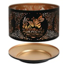 Jar Shade & Tray Set Metal Silhouette - Black Bee