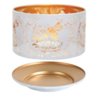 Jar Shade & Tray Set Metal Silhouette - White Bee