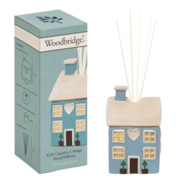 LED Blue Country Cottage Reed Diffuser