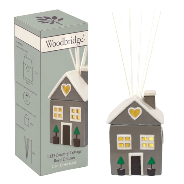 LED Grey Country Cottage Reed Diffuser LED Grey Country Cottage Reed Diffuser