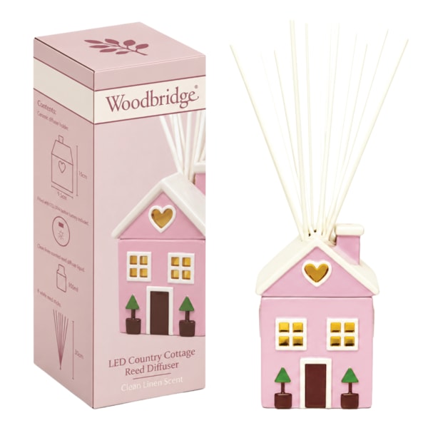 LED Pink Country Cottage Reed Diffuser LED Pink Country Cottage Reed Diffuser