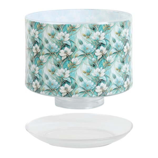 Shade & Tray Teal Floral Shade & Tray Teal Floral