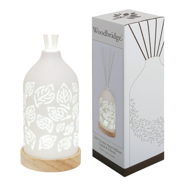 LED Ceramic Reed Diffuser Leaves 19cm LED Ceramic Reed Diffuser Leaves 19cm